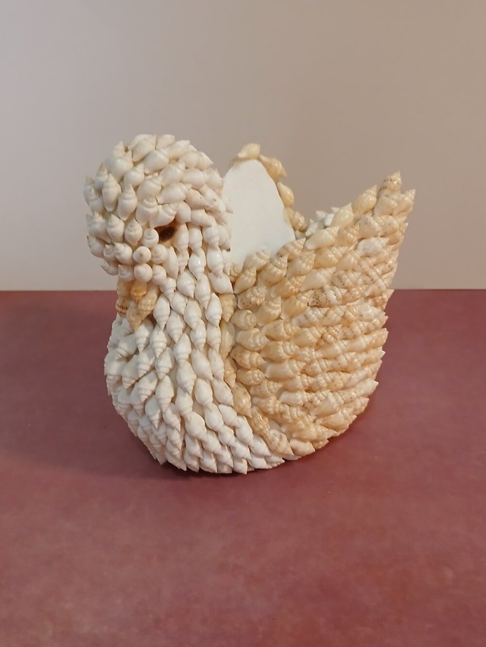 Handmade Swan Shell Dish/Planter-Coastal-Beach Decor-Read